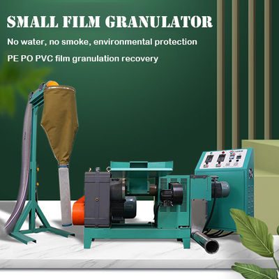 Granulator nhựa nhiệt độ thấp tái chế phim nhựa Granulation 11KW pe,po,pvc,eva,ps